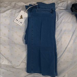 MiH Casablanca Mid Rise Flare Jeans